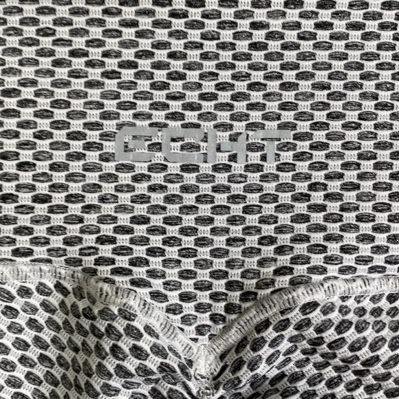 ECHT weave scrunch leggings women’s large grey white ruched - Picture 4 of 7